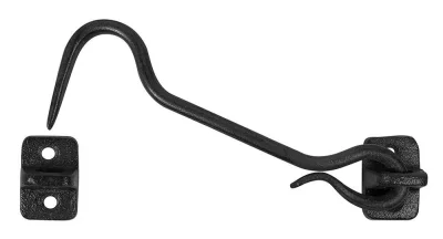 Kistenverschluss Schließhaken Truhenverschluss Gusseisen Antik-Stil Schwarz 15 cm