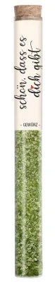 Gourmet Berner - schön, dass es dich gibt - Kräutersalz in Vitro Reagenzglas 35g