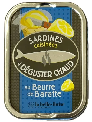 la belle-iloise Sardinen zum Braten in Fassbutter - Dose 115 g