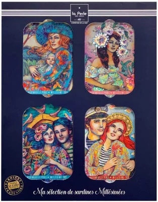 La Perle des Dieux Geschenkset Jahrgangssardinen Perles Reisen Delphine Cossais