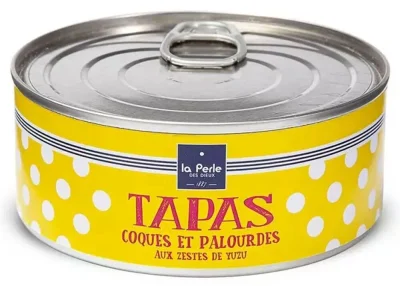 La Perle des Dieux Tapas von Venusmuscheln u. Herzmuscheln mit Yuzu - Dose 215 g