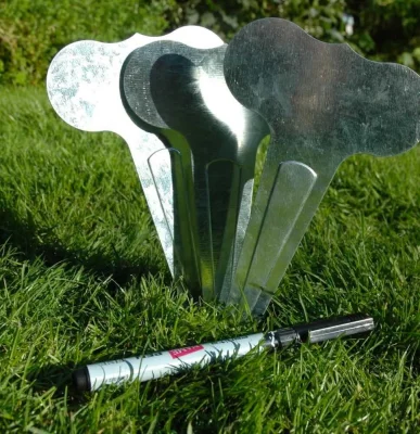 Pflanzenschilder zum Beschriften 6 Stk. mit wasserfestem Stift Pflanzschilder