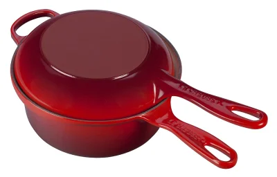 Le Creuset Marmitout 2 in 1 Gusseisen Kirschrot 22cm