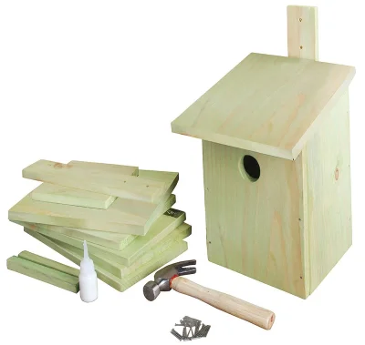 Vogelhaus zum Selberbauen Bausatz Nistkasten Holz Vogelhäuschen 25cm