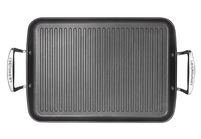 Le Creuset Aluminium- Grillplatte mit Rillen Antihaft Spezialform 34x25cm