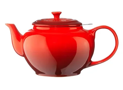 Le Creuset Klassische Kanne mit Siebeinsatz Steinzeug Kirschrot 1,3L