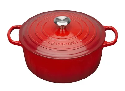 Le Creuset Bräter Signature Rund Gusseisen Kirschrot 18cm