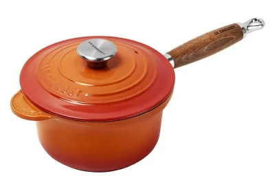 Le Creuset Profitopf mit Holzgriff Gusseisen Ofenrot 18cm