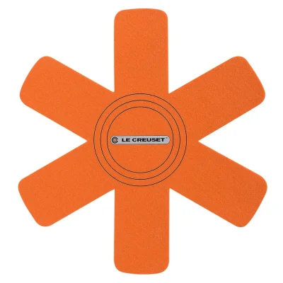 Le Creuset Pfannenschutz 3 Stück Ofenrot